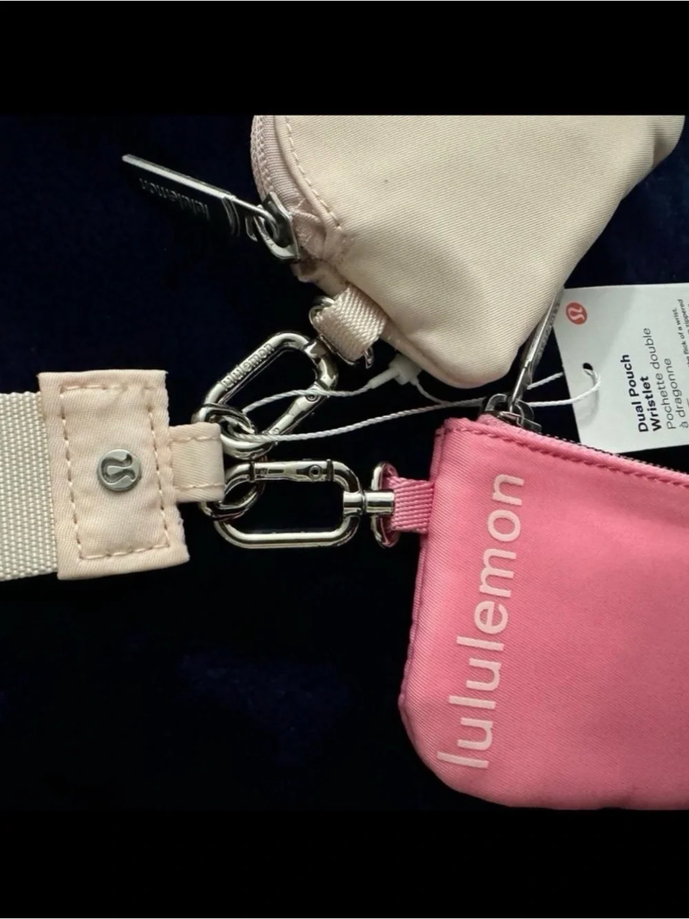 Dual pouch wristlet